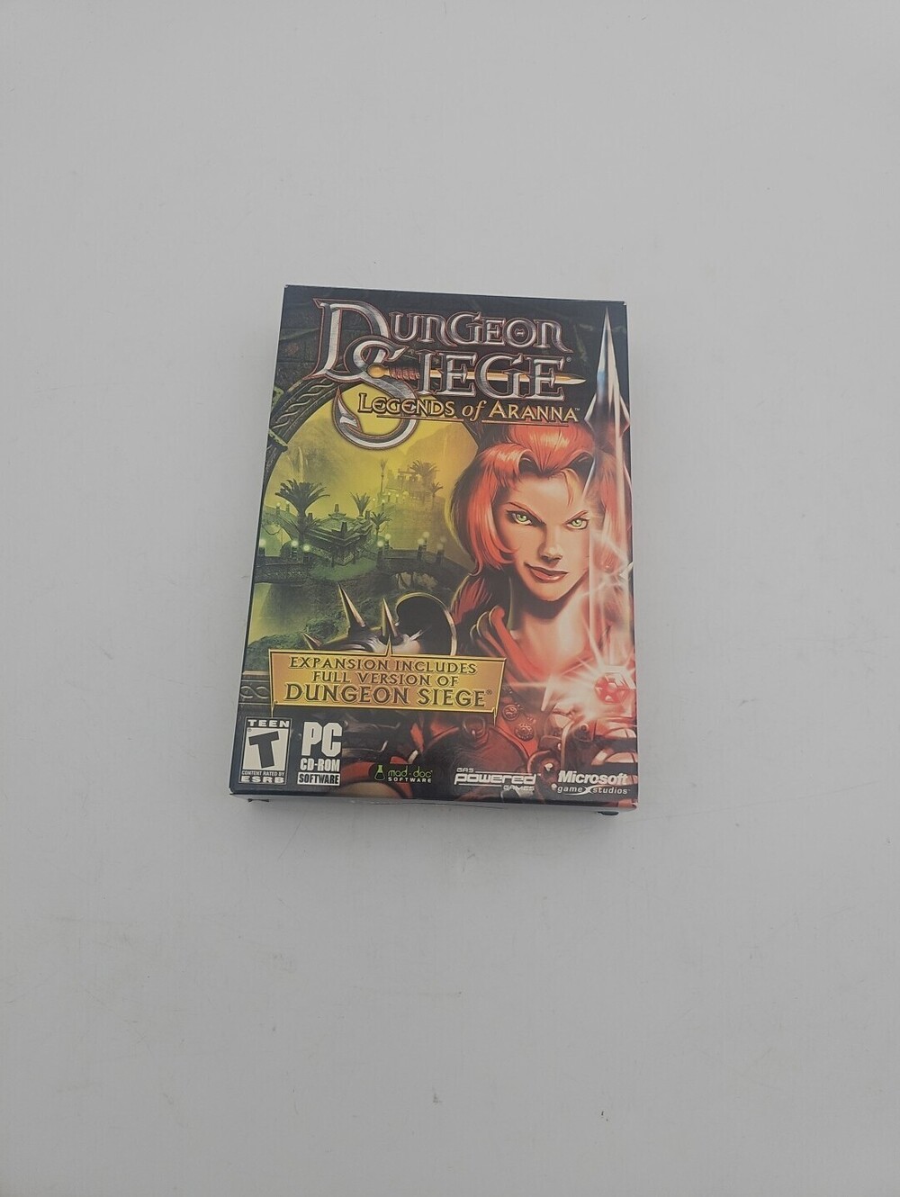 Dungeon Siege: Legends of Aranna PC Game CD-ROM 3 Set Disc W/ Manual & Box